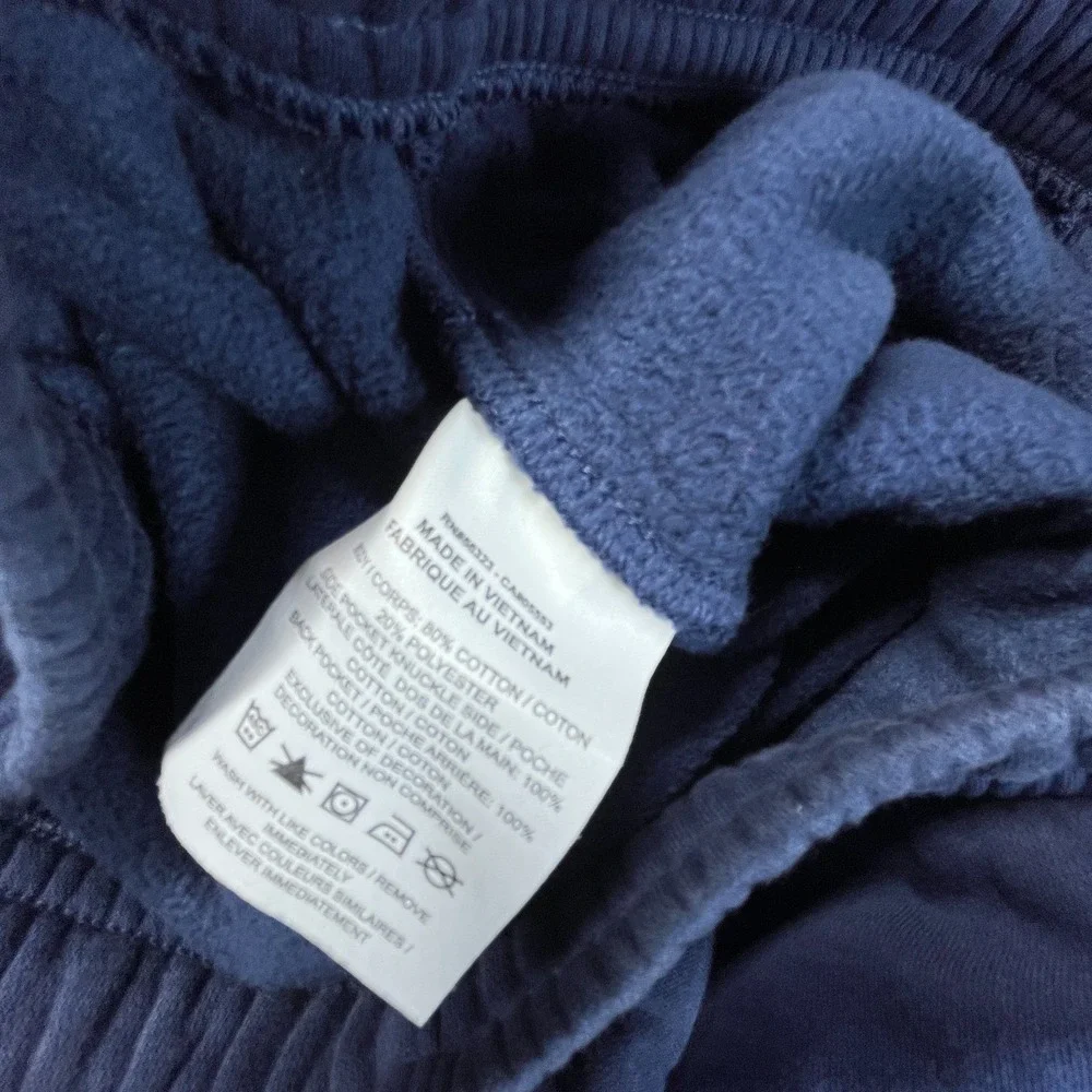 Nike Sportswear Club Fleece Sweatpants Mens Large Blue Swoosh Logo Drawstring